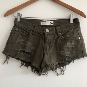 Garage military green Flirty Festival Short sz 00